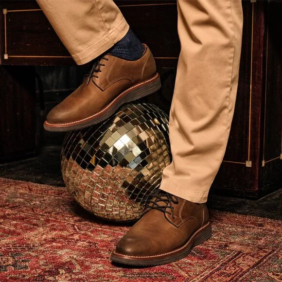 Johnston & Murphy Upton Plain Toe Color: Tan Oiled Full Grain - Picture 5 of 5